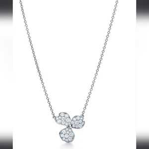 Pavé Diamond Flower Pendant